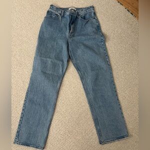 Abercrombie & Fitch Curve Love 90s High Rise  Straight Jeans